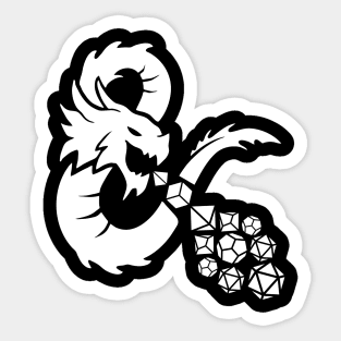 8 Shaped Dragon Fire Dice Sticker